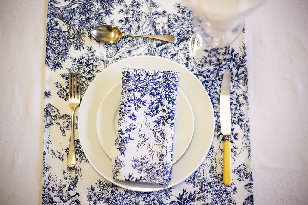 KAROO RANCHING Toile 100% Cotton Napkins - 45cm x 45cm - Image 4