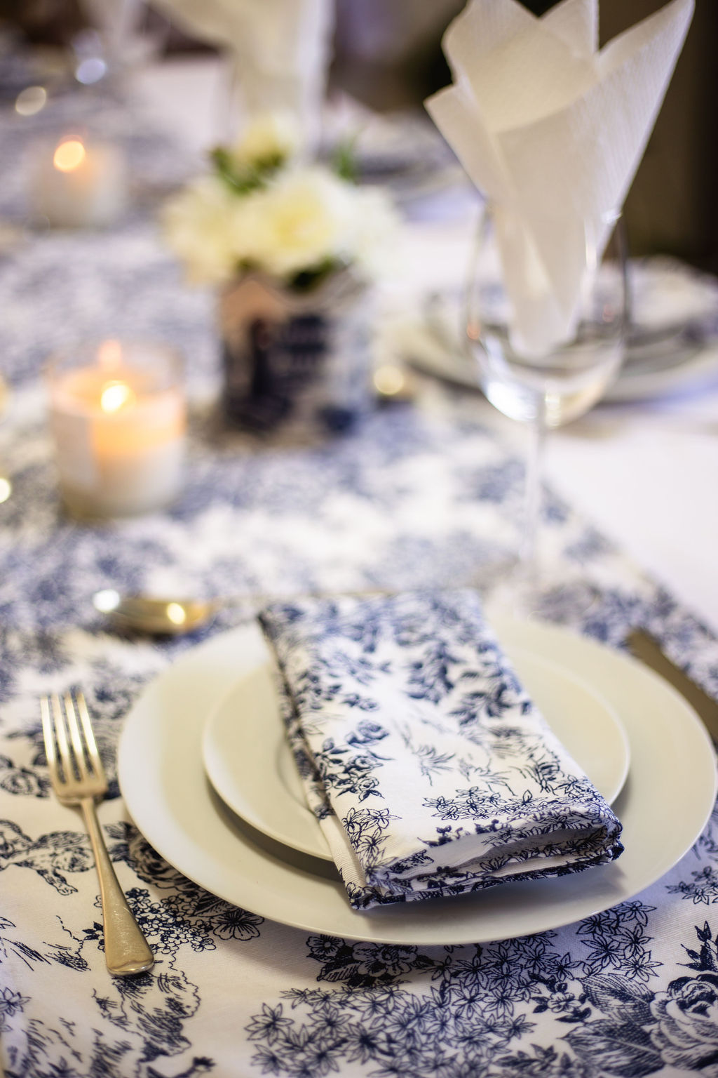 KAROO RANCHING Toile 100% Cotton Napkins - 45cm x 45cm - Image 3