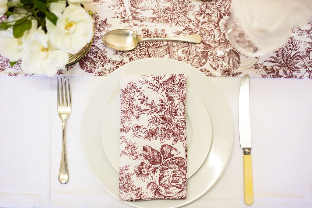 KAROO RANCHING Toile 100% Cotton Napkins - 45cm x 45cm - Image 2