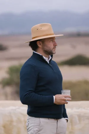 GERBER & CO - 100% Men's Wool Jersey - 1/4 Zip