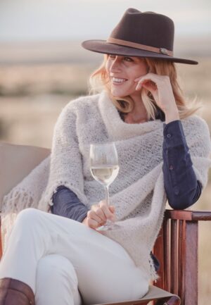 KAROO RANCHING Mohair Poncho